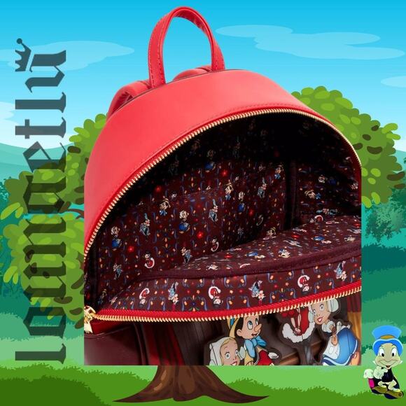 NWT Loungefly Disney Pinocchio Marionette Mini Backpack main image 6